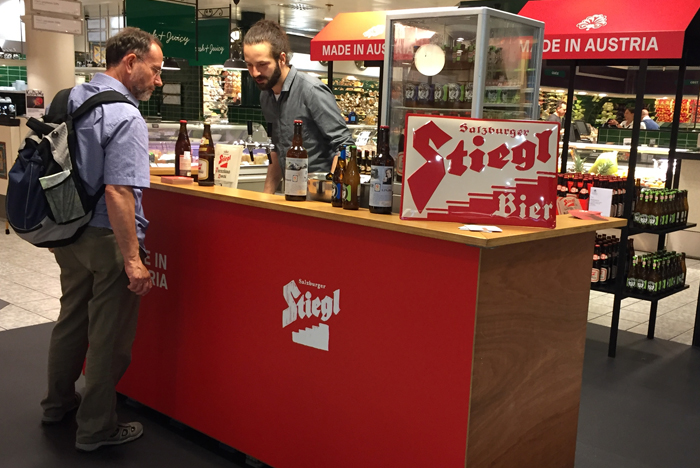 Verkostungsstand Stiegl im KaDeWe