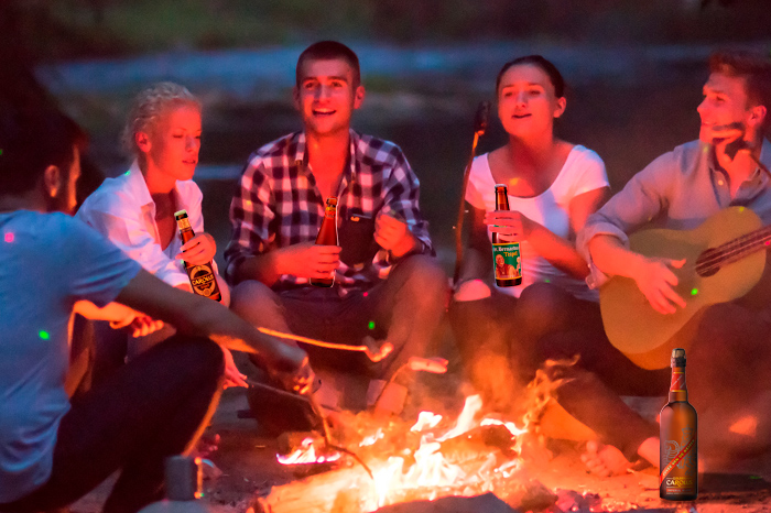 Bier am Osterfeuer